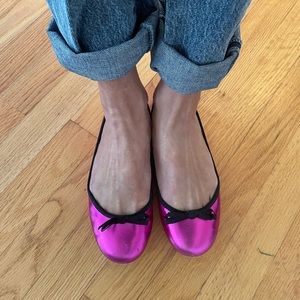 Marc Jacobs metallic pink flats size 37